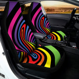 Rainbow Torus Psychedelic Print Universal Fit Car Seat Covers 102422