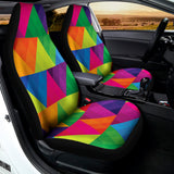 Rainbow Triangles Pattern Print Universal Fit Car Seat Covers 102422