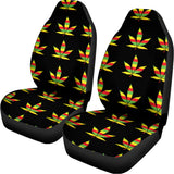 Rasta Flag Pattern Print Universal Fit Car Seat Covers 102422