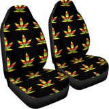 Rasta Flag Pattern Print Universal Fit Car Seat Covers 102422