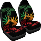 Rasta Peace Sign Print Universal Fit Car Seat Covers 102422