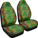 Rasta Striped Pattern Print Universal Fit Car Seat Covers 102422