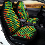 Rasta Striped Pattern Print Universal Fit Car Seat Covers 102422