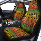 Rasta Tribal Pattern Print Universal Fit Car Seat Covers 102422