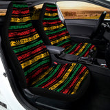 Rastafarian Hemp Pattern Print Universal Fit Car Seat Covers 102422