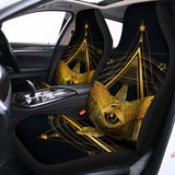 Raven Masonic Eye Print Universal Fit Car Seat Covers 102422