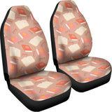 Reading Books And Glasses Pattern Print Universal Fit Car Seat Covers 102422