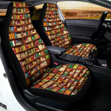 Reading Library Pattern Print Universal Fit Car Seat Covers 102422