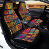 Rectangle Mandala Bohemian Pattern Print Universal Fit Car Seat Covers 102422
