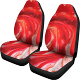 Red Acid Melt Print Universal Fit Car Seat Covers 102422