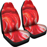 Red Acid Melt Print Universal Fit Car Seat Covers 102422