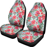 Red Amaryllis Pattern Print Universal Fit Car Seat Covers 102422