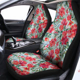 Red Amaryllis Pattern Print Universal Fit Car Seat Covers 102422