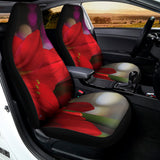 Red Amaryllis Print Universal Fit Car Seat Covers 102422