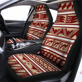 Red And Beige Southwestern Pattern Print Universal Fit Car Seat Covers 102422