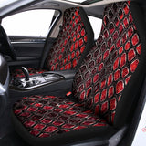 Red And Black Snakeskin Print Universal Fit Car Seat Covers 102422