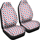 Red And Blue American Star Pattern Print Universal Fit Car Seat Covers 102422