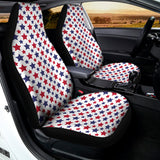 Red And Blue American Star Pattern Print Universal Fit Car Seat Covers 102422