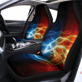 Red And Blue Lightning Print Universal Fit Car Seat Covers 102422