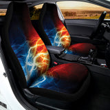 Red And Blue Lightning Print Universal Fit Car Seat Covers 102422