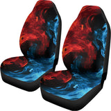Red And Blue Twin Flame Print Universal Fit Car Seat Covers 102422