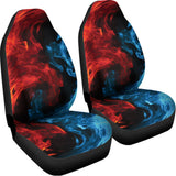 Red And Blue Twin Flame Print Universal Fit Car Seat Covers 102422
