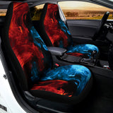 Red And Blue Twin Flame Print Universal Fit Car Seat Covers 102422