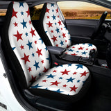 Red And Blue USA Star Pattern Print Universal Fit Car Seat Covers 102422