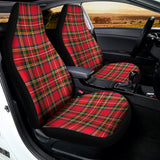 Red And Green Scottish Tartan Print Universal Fit Car Seat Covers 102422