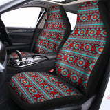 Red And Teal Southwestern Pattern Print Universal Fit Car Seat Covers 102422