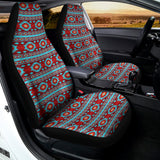 Red And Teal Southwestern Pattern Print Universal Fit Car Seat Covers 102422