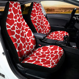 Red And White Heart Pattern Print Universal Fit Car Seat Covers 102422