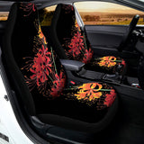Red And Yellow Japanese Amaryllis Print Universal Fit Car Seat Covers 102422