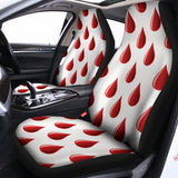 Red Blood Drop Pattern Print Universal Fit Car Seat Covers 102422