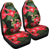 Red Bouvardia Print Universal Fit Car Seat Covers 102422