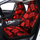 Red Boxing Gloves Pattern Print Universal Fit Car Seat Covers 102422