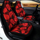 Red Boxing Gloves Pattern Print Universal Fit Car Seat Covers 102422