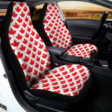 Red Canadian Maple Leaf Pattern Print Universal Fit Car Seat Covers 102422
