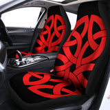 Red Celtic Knot Print Universal Fit Car Seat Covers 102422