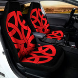 Red Celtic Knot Print Universal Fit Car Seat Covers 102422