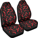Red Chili Peppers Pattern Print Universal Fit Car Seat Covers 102422
