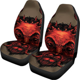 Red Devil Satan Print Universal Fit Car Seat Covers 102422