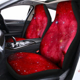 Red Galaxy Space Cloud Print Universal Fit Car Seat Covers 102422