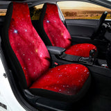 Red Galaxy Space Cloud Print Universal Fit Car Seat Covers 102422