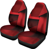 Red Geometric Print Universal Fit Car Seat Covers 102422