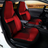 Red Geometric Print Universal Fit Car Seat Covers 102422
