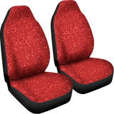 Red (NOT Real) Glitter Print Universal Fit Car Seat Covers 102422