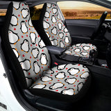Red Heart And Penguin Pattern Print Universal Fit Car Seat Covers 102422