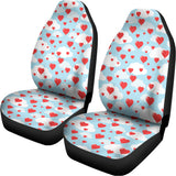 Red Heart Balloon Pattern Print Universal Fit Car Seat Covers 102422