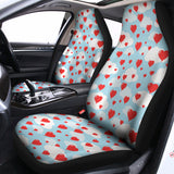 Red Heart Balloon Pattern Print Universal Fit Car Seat Covers 102422